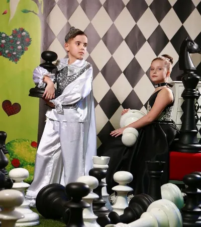 Pishka white carnival costume for boys