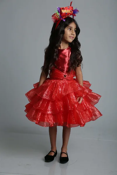 Candy Ruffle Carnival Costume, Red