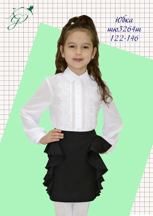 School skirt ШЮ3264ш black