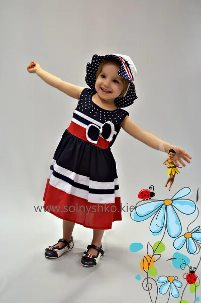 Dress for a girl from 3 to 5 years old art.5109