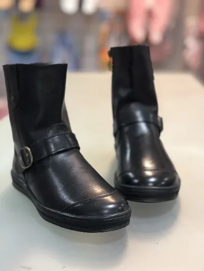 Girls' black boots 1712-01 PdP