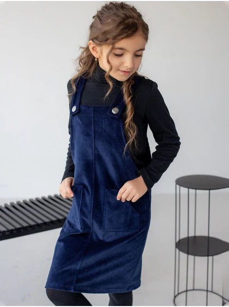 Velvet sundress blue 10068