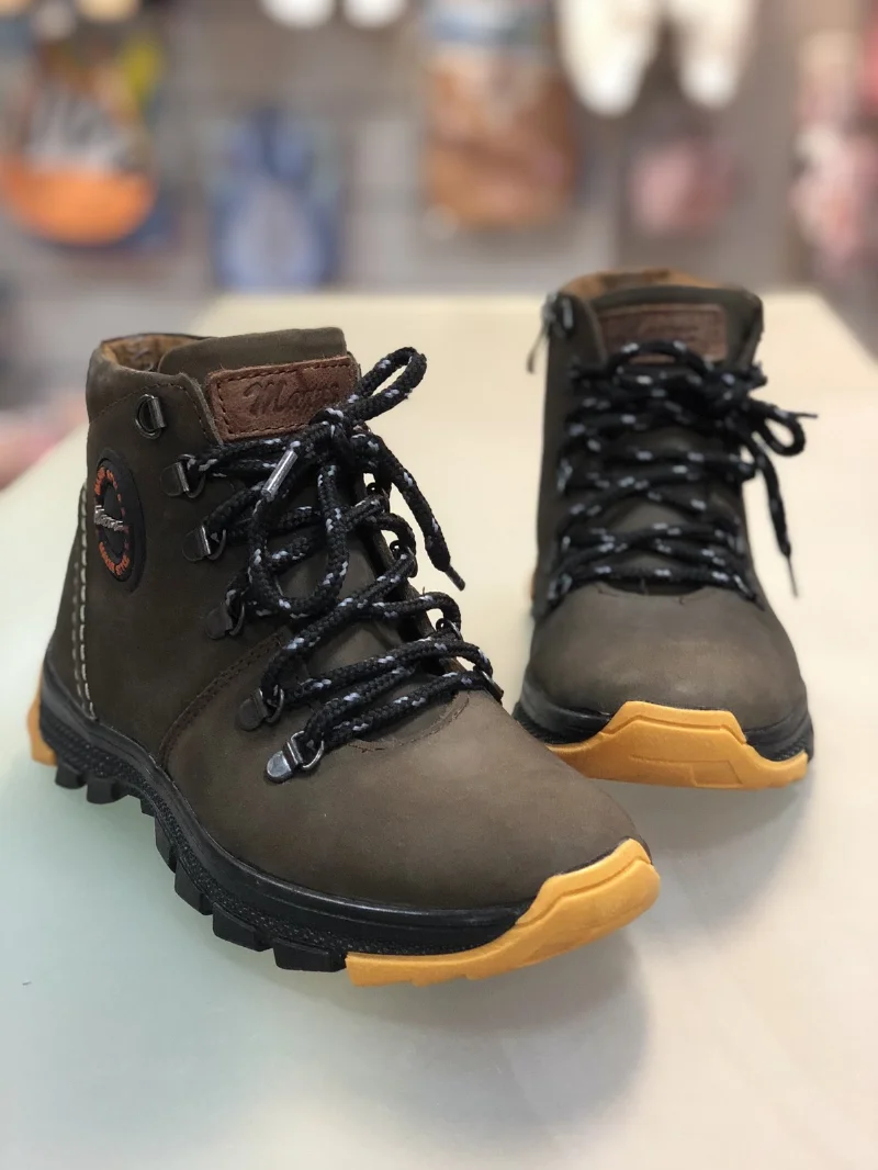 Boots leather jersey brown nubuck