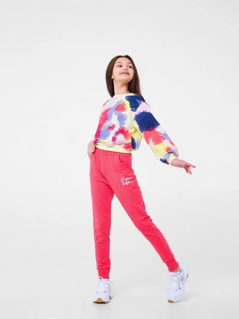 Sweatshirt 116509 Blooming garden drawing