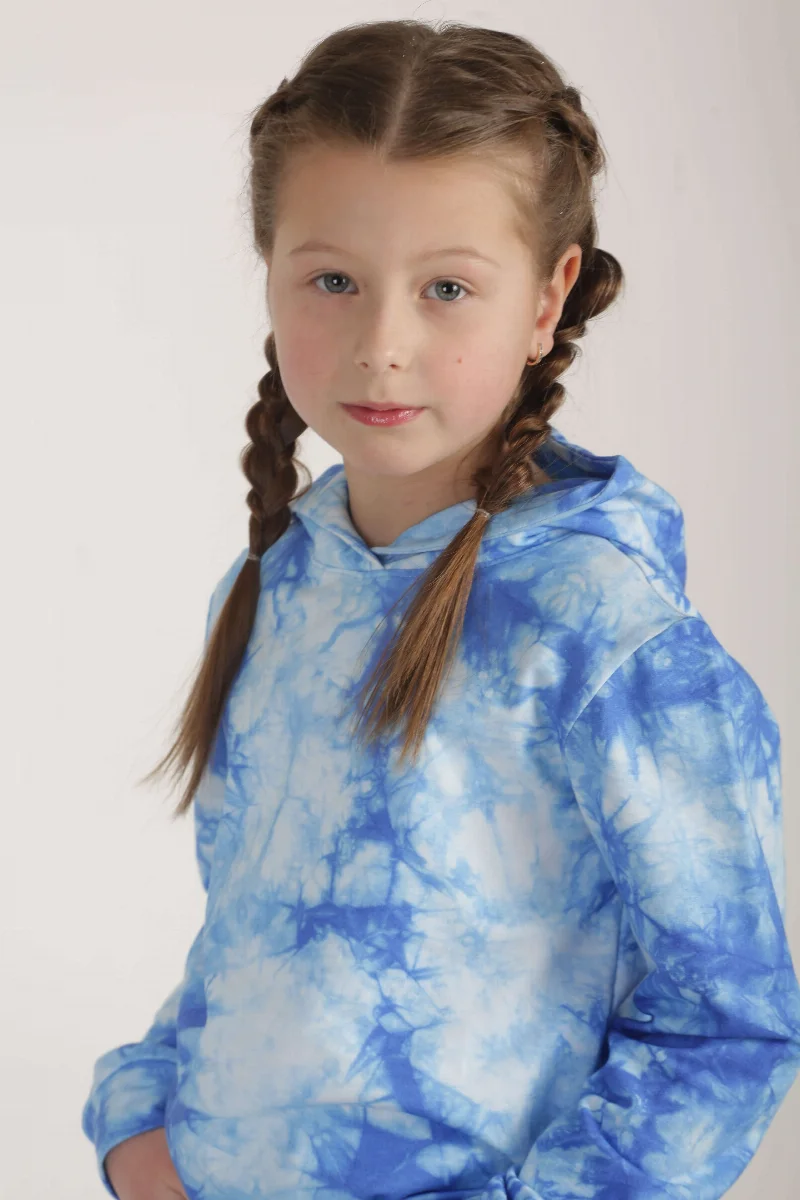 Худі Тай-Дай tie-dye блакитне Olga