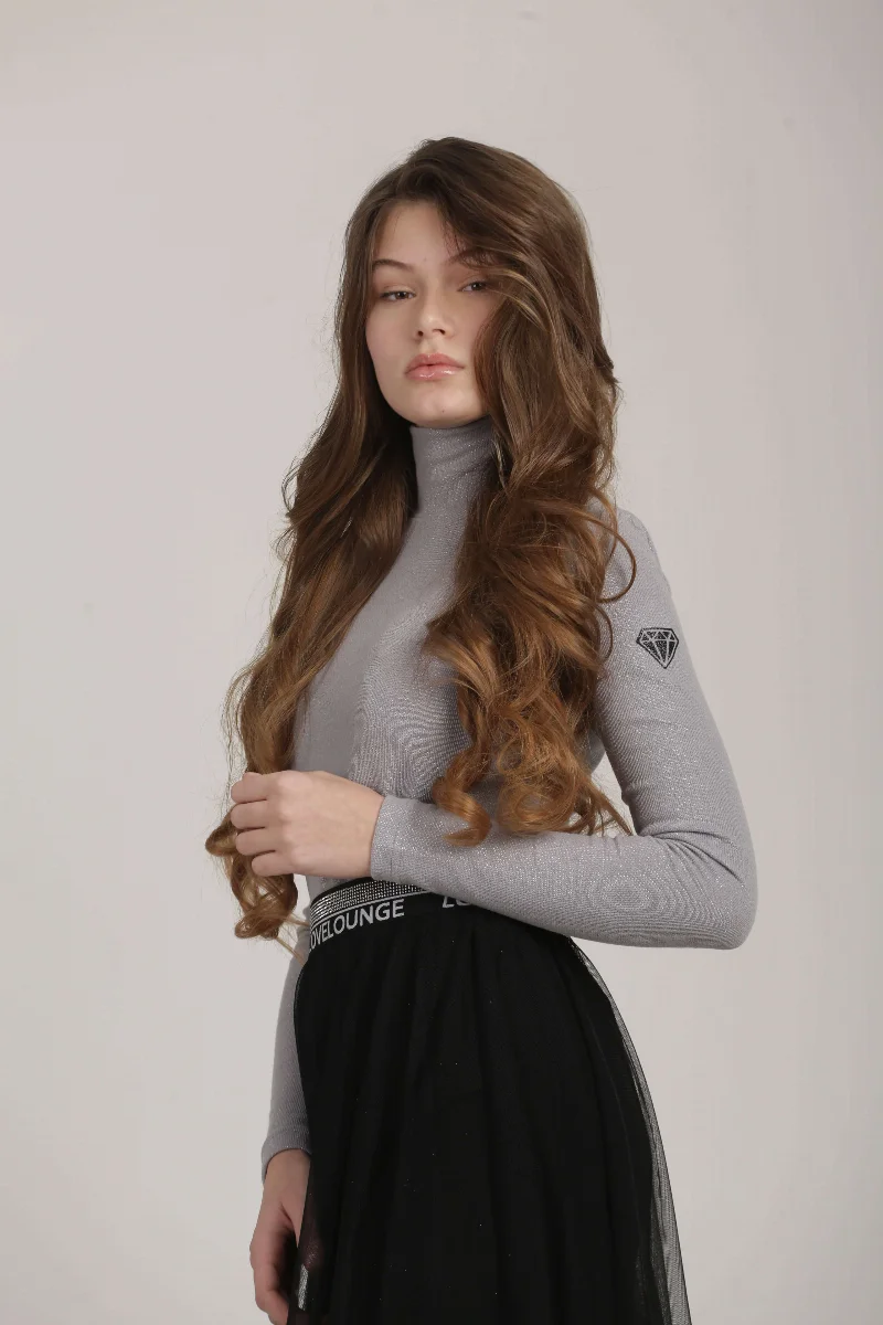 Гольф сірий блиск