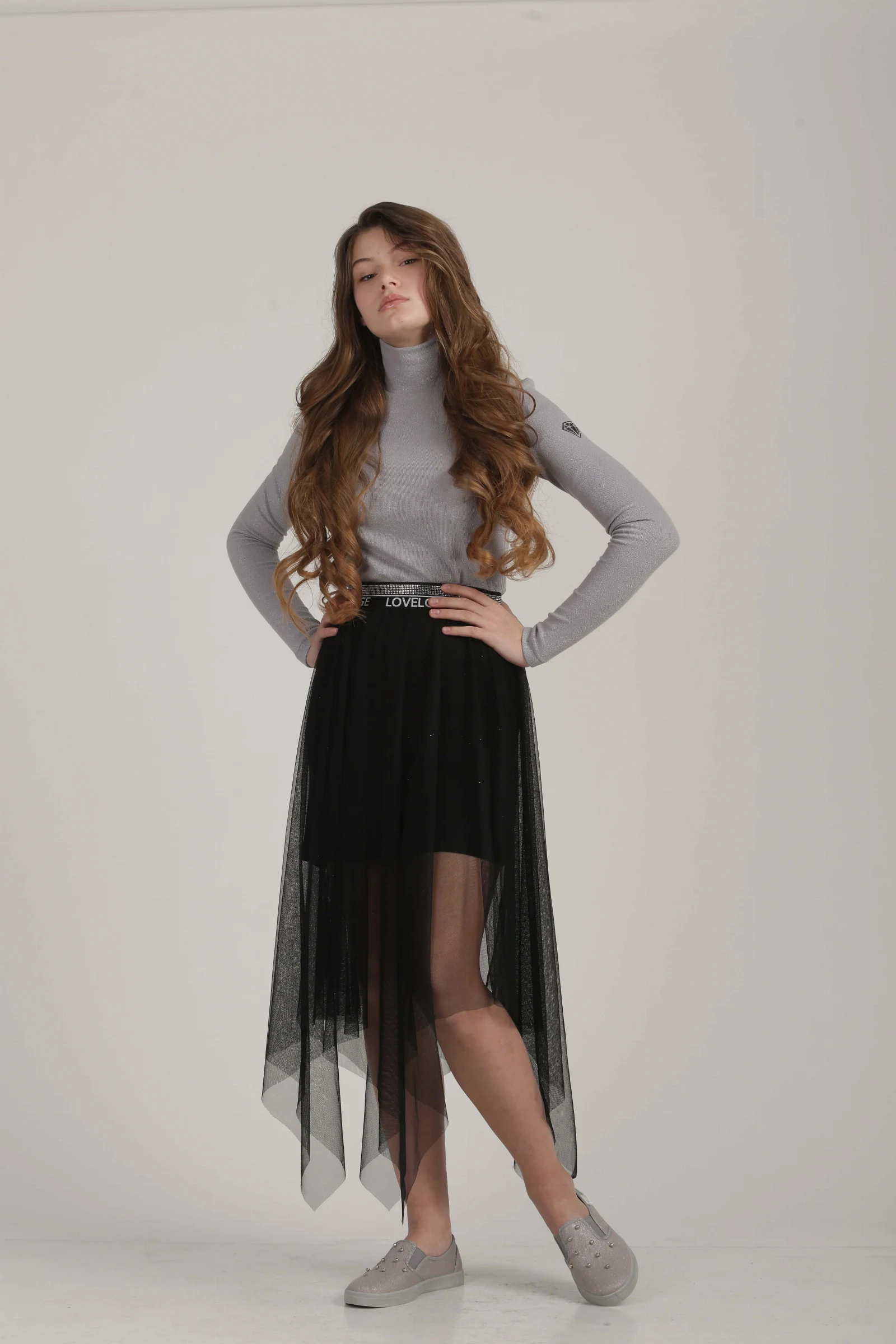 Спідниця фатіновой Olga чорна