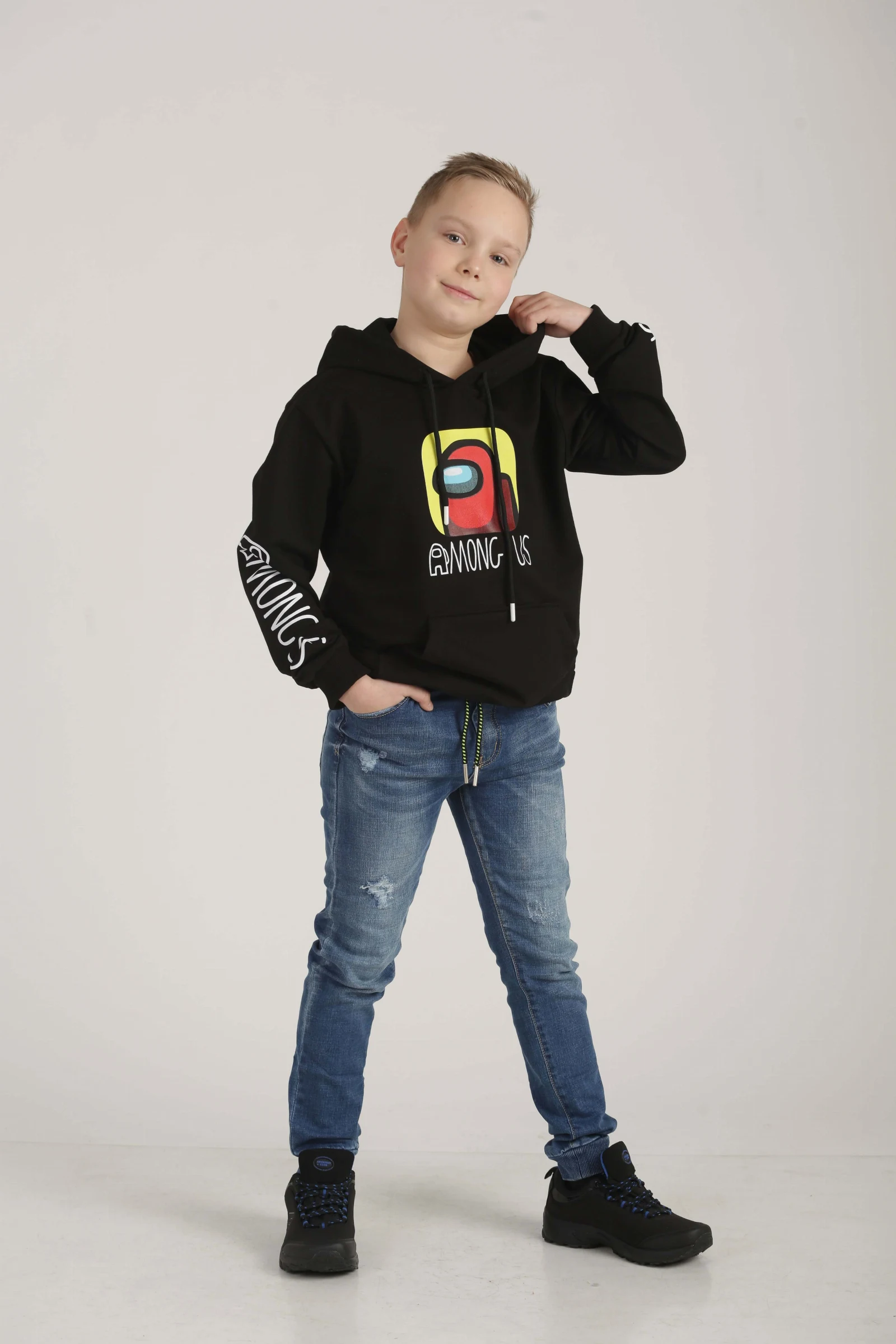 Among Us Hoodie Sweatshirt black
