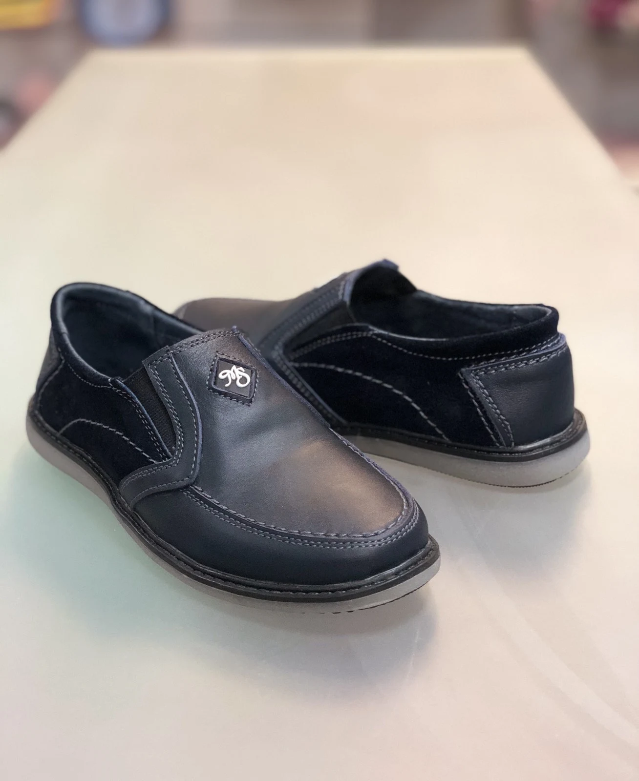 Туфлі мокасини МП30 сині ТМ Men's Style
