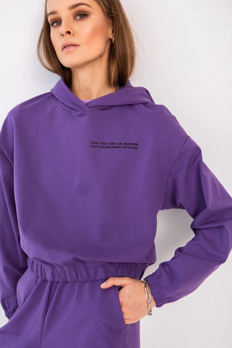 Hoodie Enver 6659 dark purple