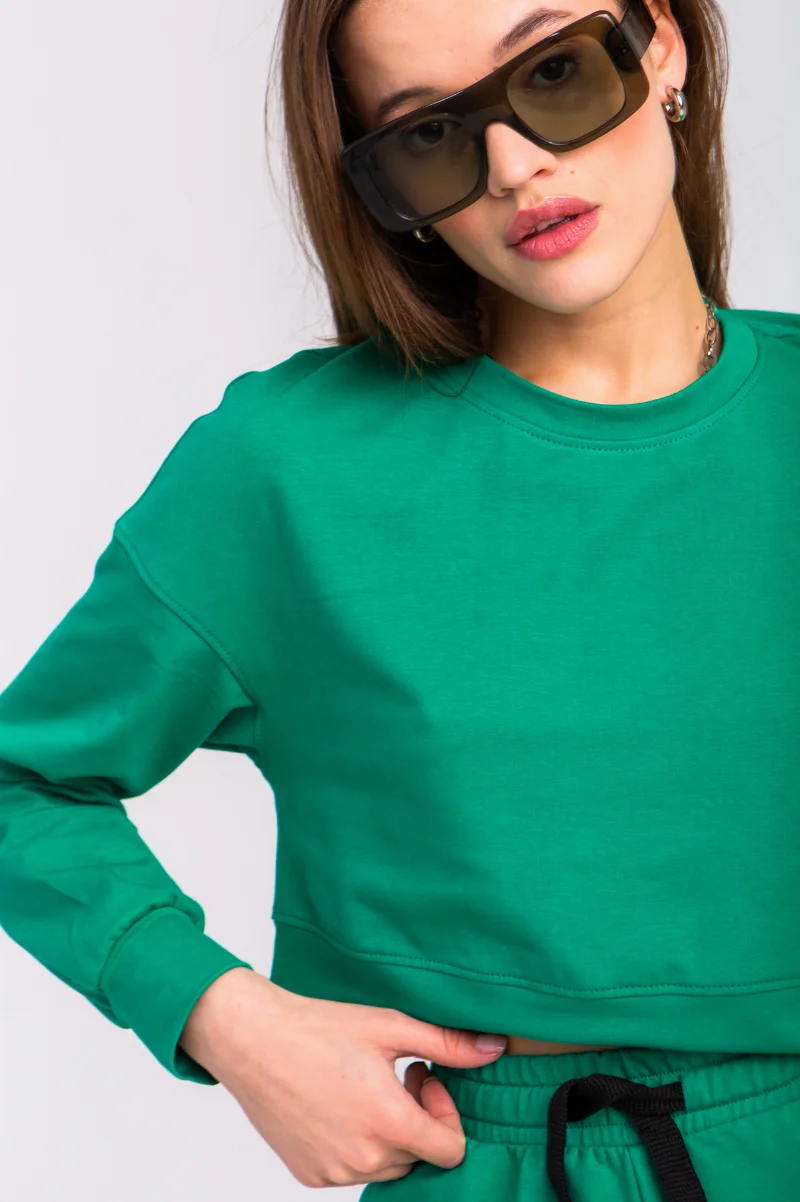 Sweatshirt Lomdao 7164 bright green