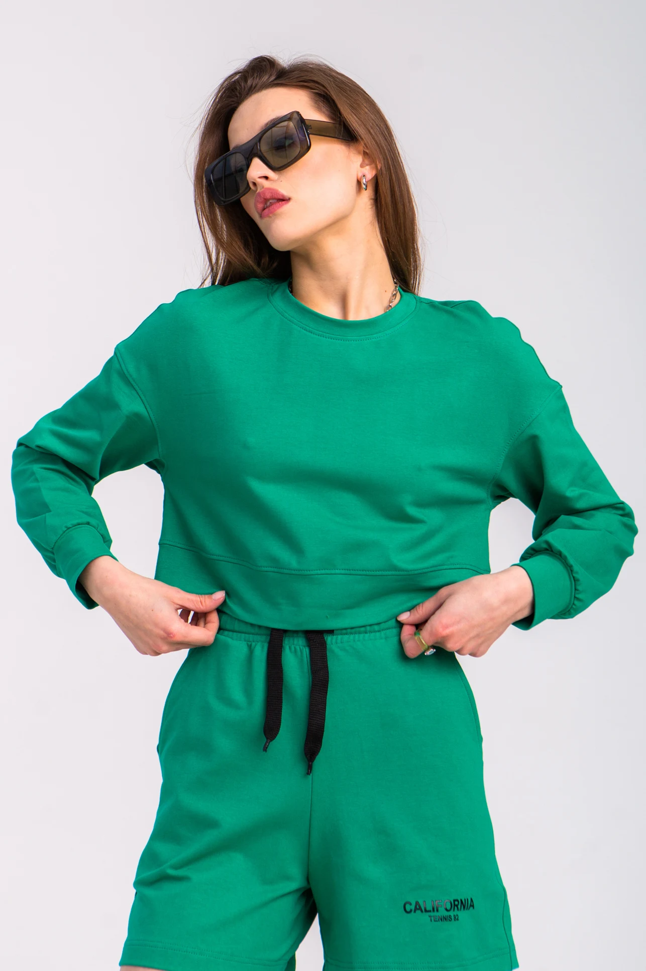 Sweatshirt Lomdao 7164 bright green
