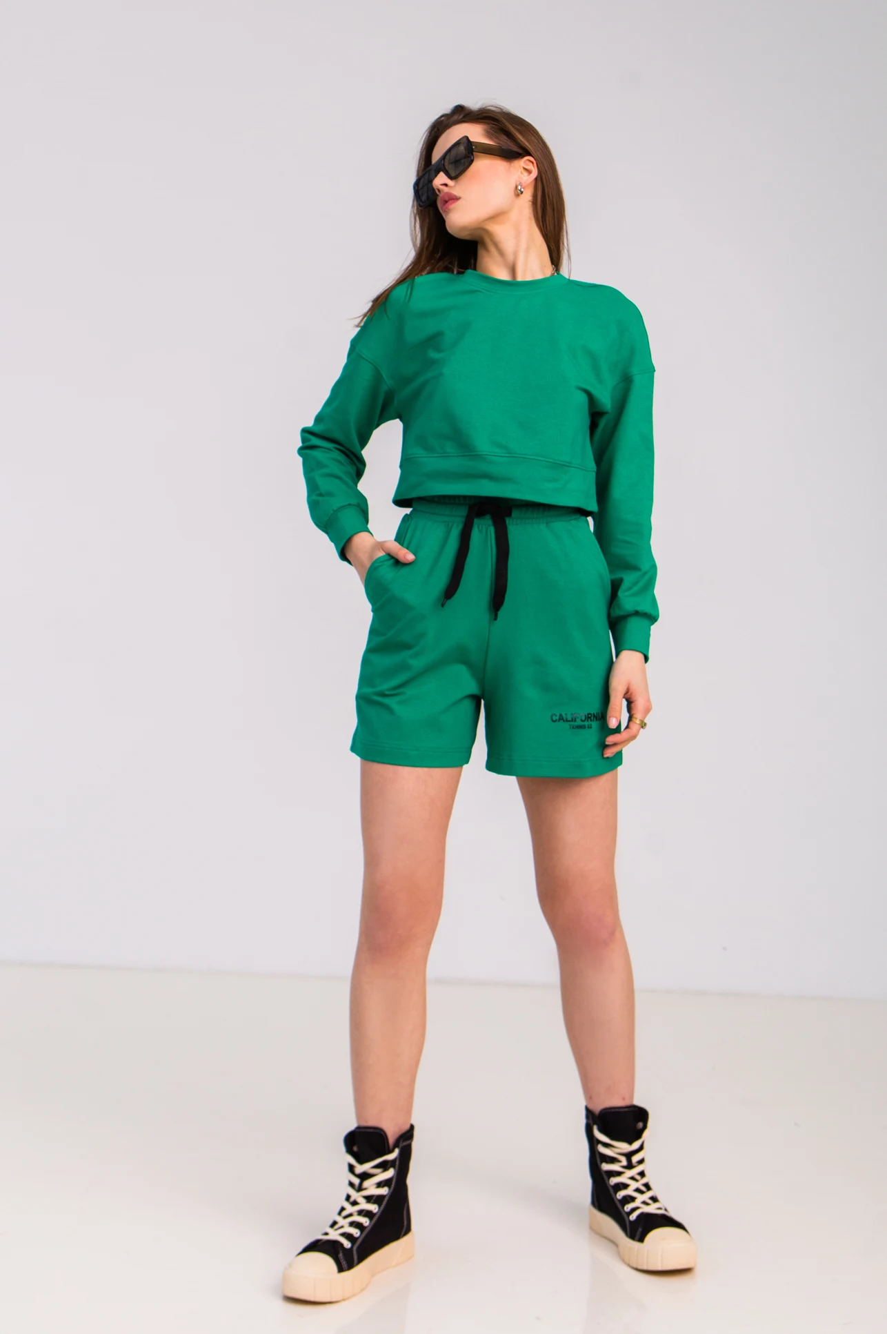 Sweatshirt Lomdao 7164 bright green