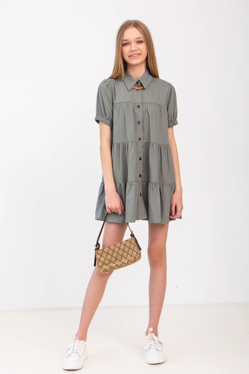 Lagraine dress 6951 gray-olive