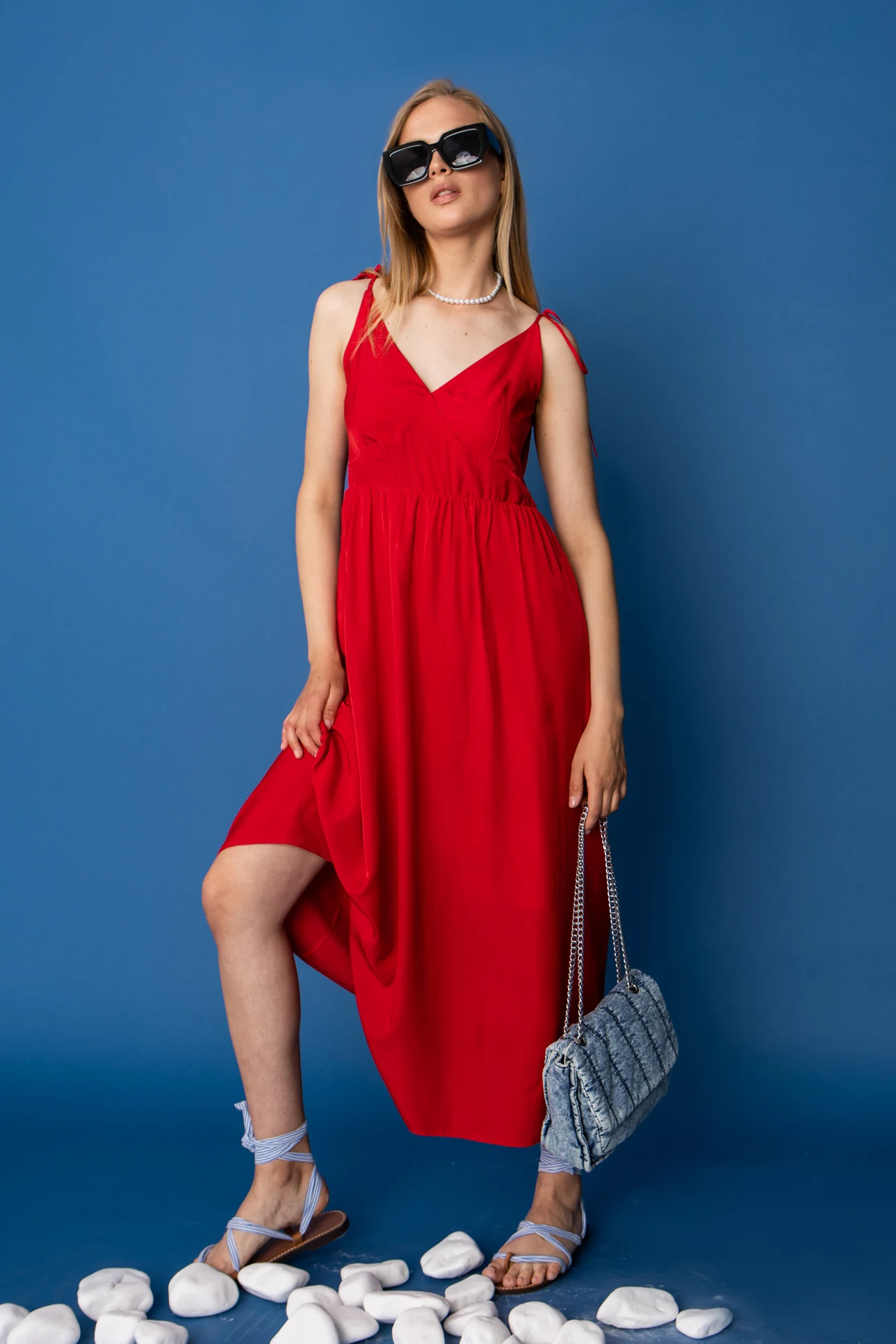 Сарафан Роксана 7406 червоний