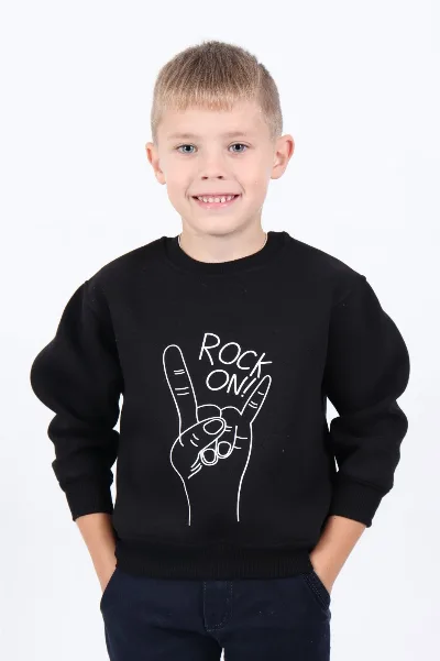 Світшот Rock чорний байка
