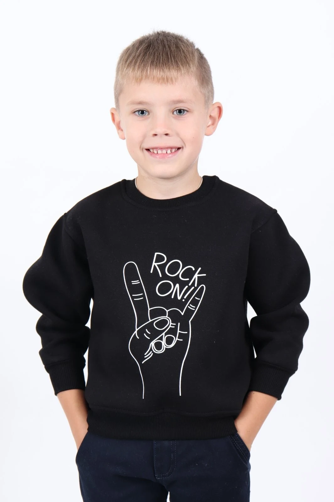 Світшот Rock чорний байка