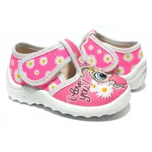 Textile shoes 360 \\ 325-34 Dasha pink, bunny