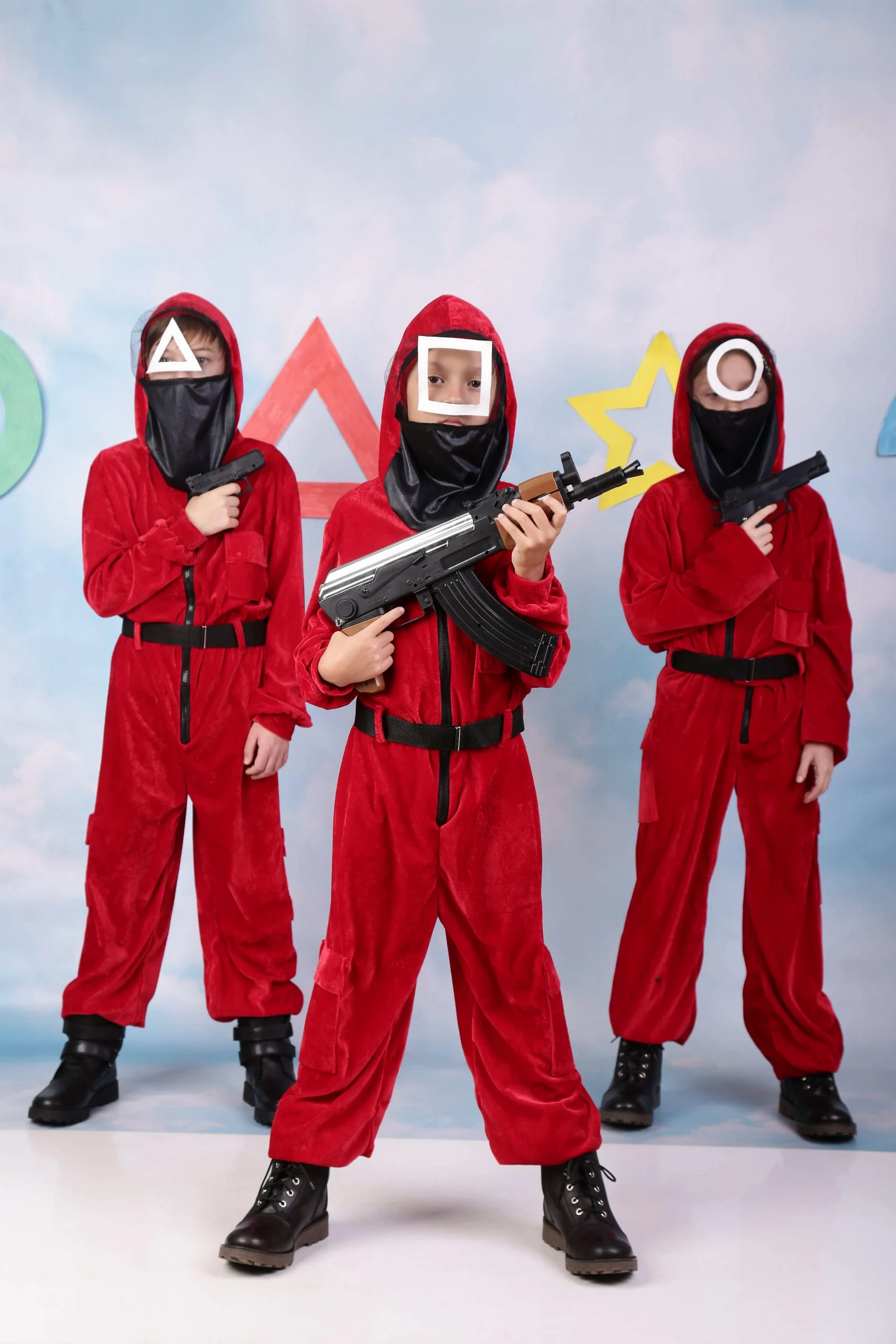Squid Game Carnival Costume: Red Guard Uniform