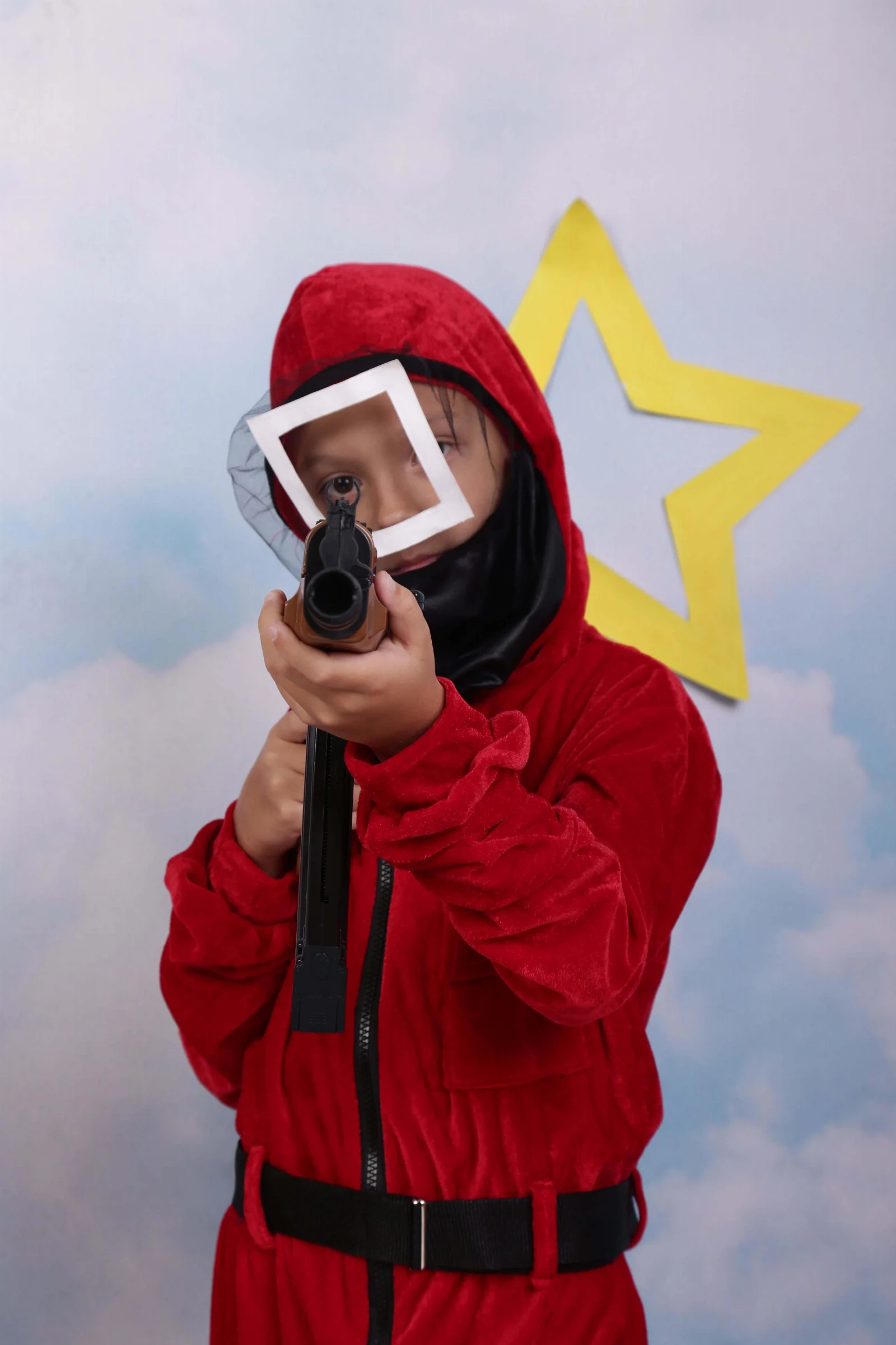 Squid Game Carnival Costume: Red Guard Uniform
