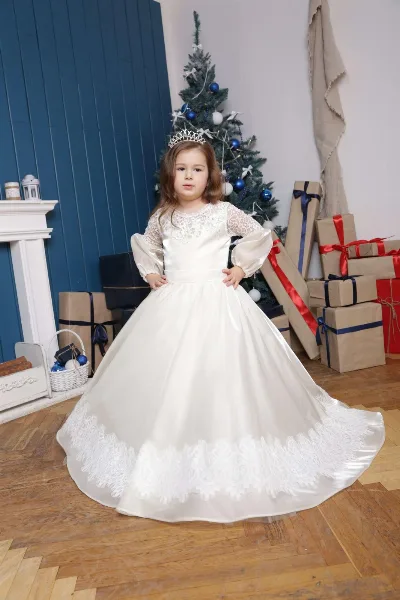 Elegant dress for a girl 1212 Blizzard