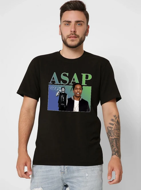 Футболка 101-8 ASAP ROCKY чорна