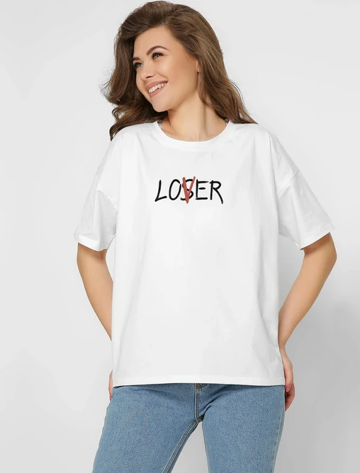 Футболка 216-3 Lover біла