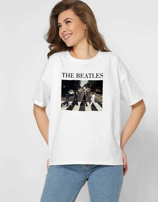 Футболка 216-3 The Beatles біла