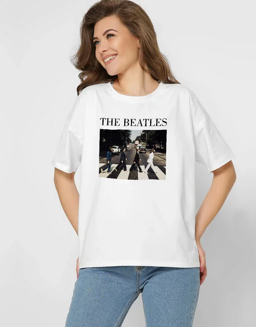 Футболка 216-3 The Beatles біла