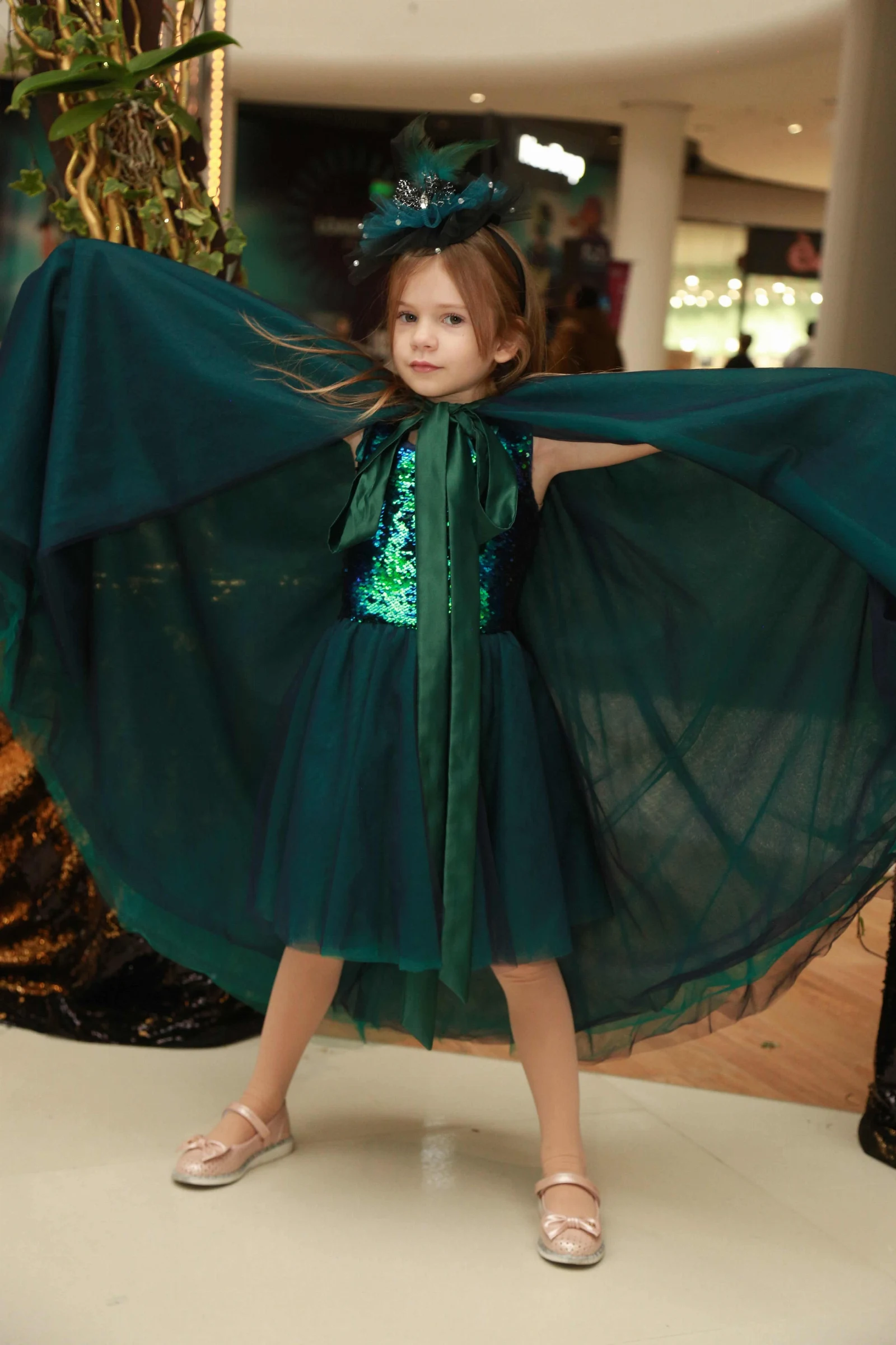 Emerald Glow Witch Costume