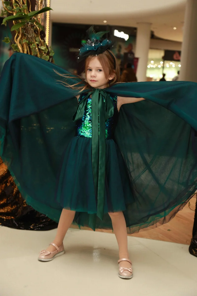 Emerald Glow Witch Costume