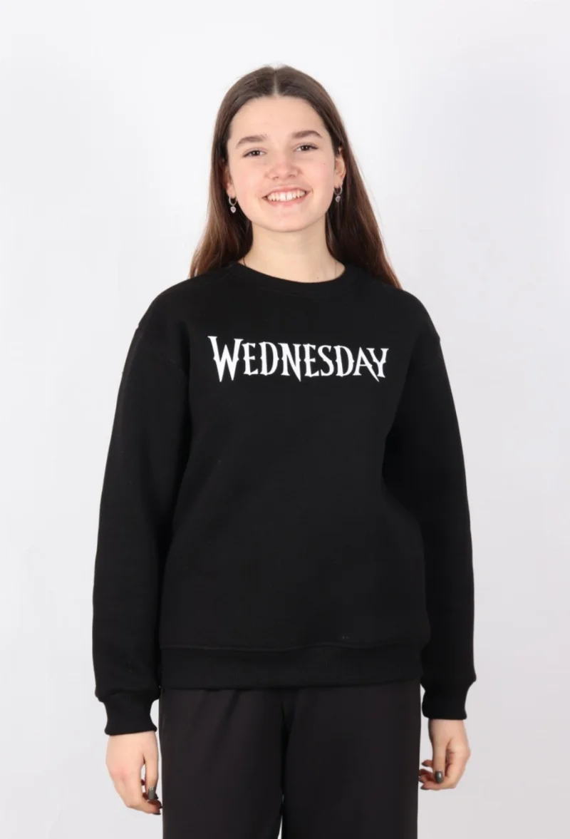Світшот WEDNESDAY чорний