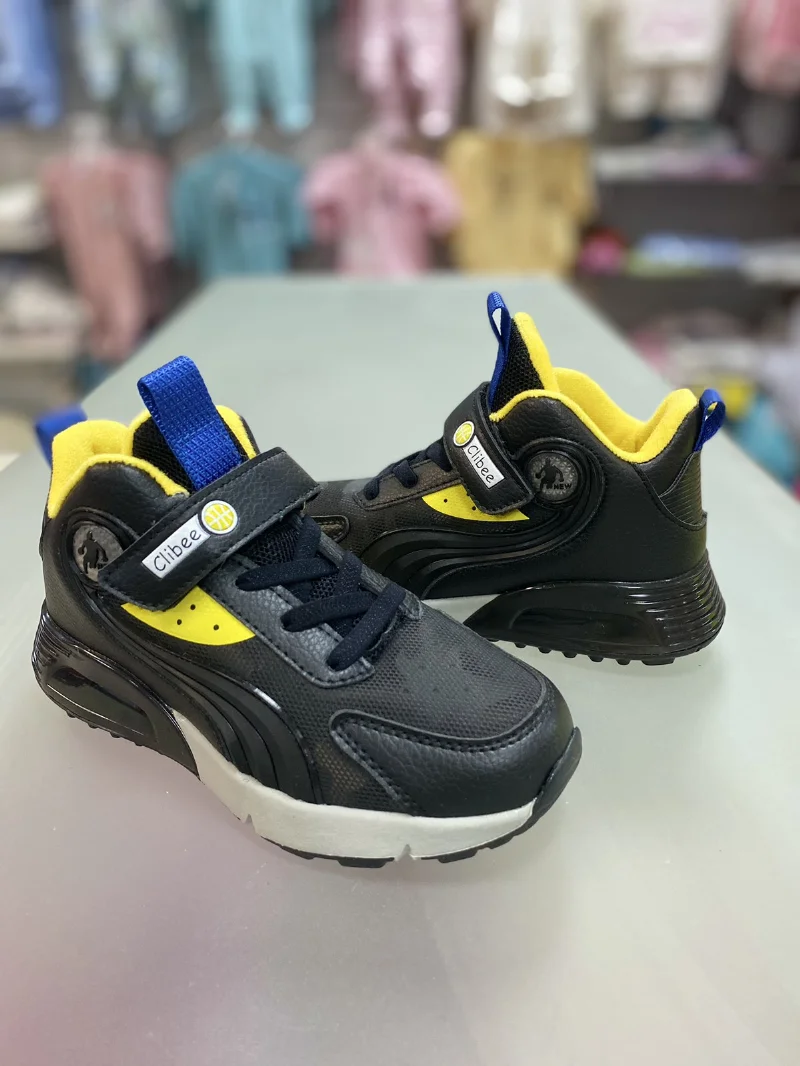 Кросівки black-yellow E167