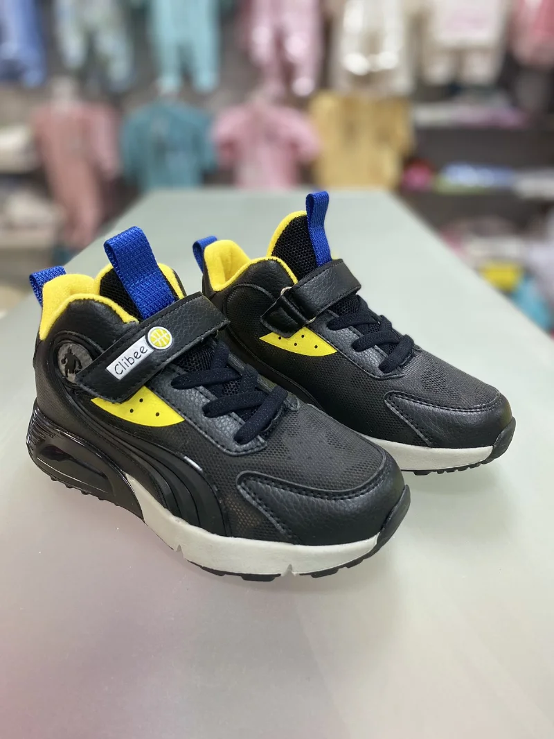 Кросівки black-yellow E167