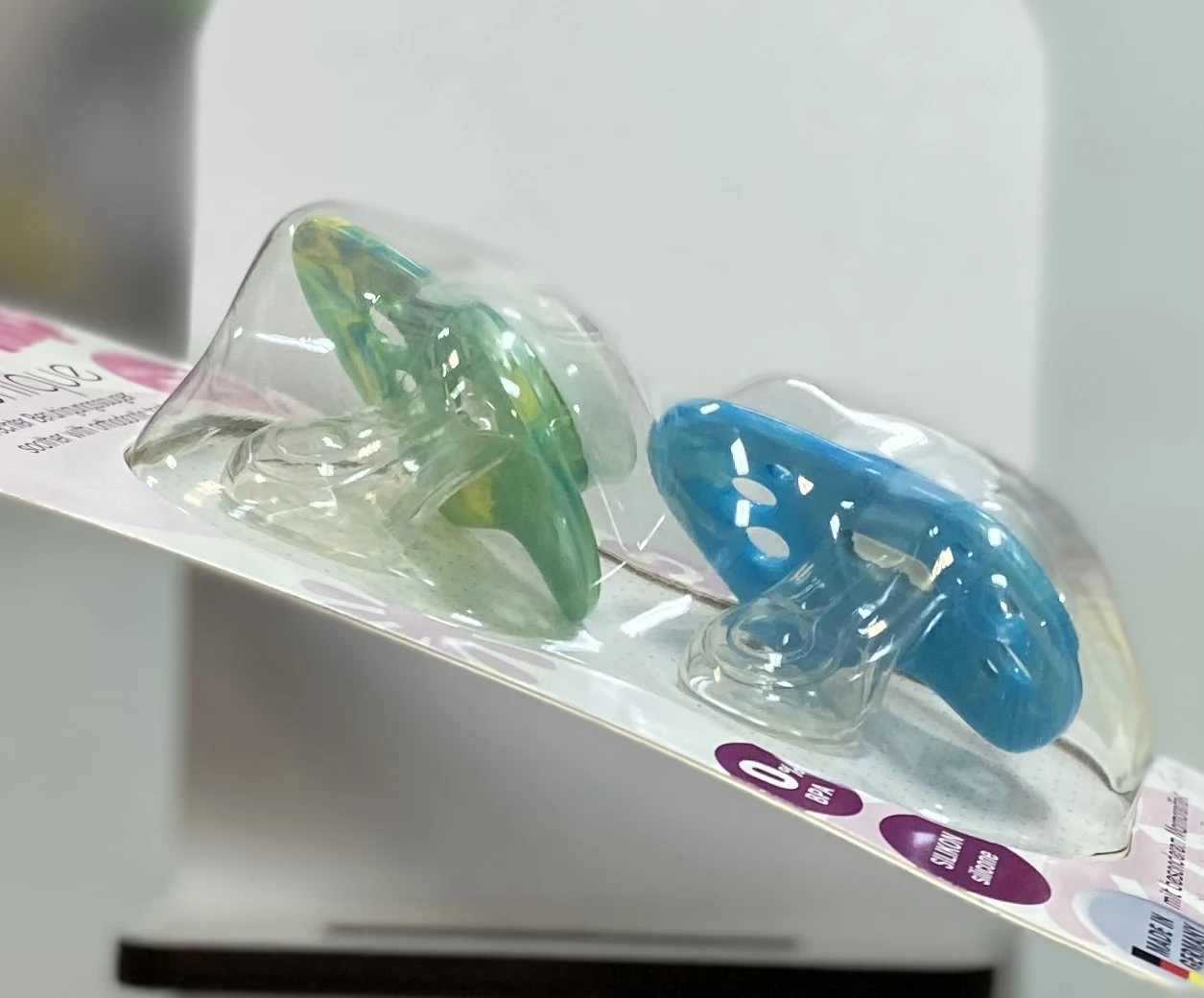 Orthodontic silicone pacifier for a newborn 5-18 months 2 pcs 31313