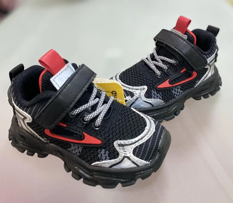 Кросівки E-107 black-red