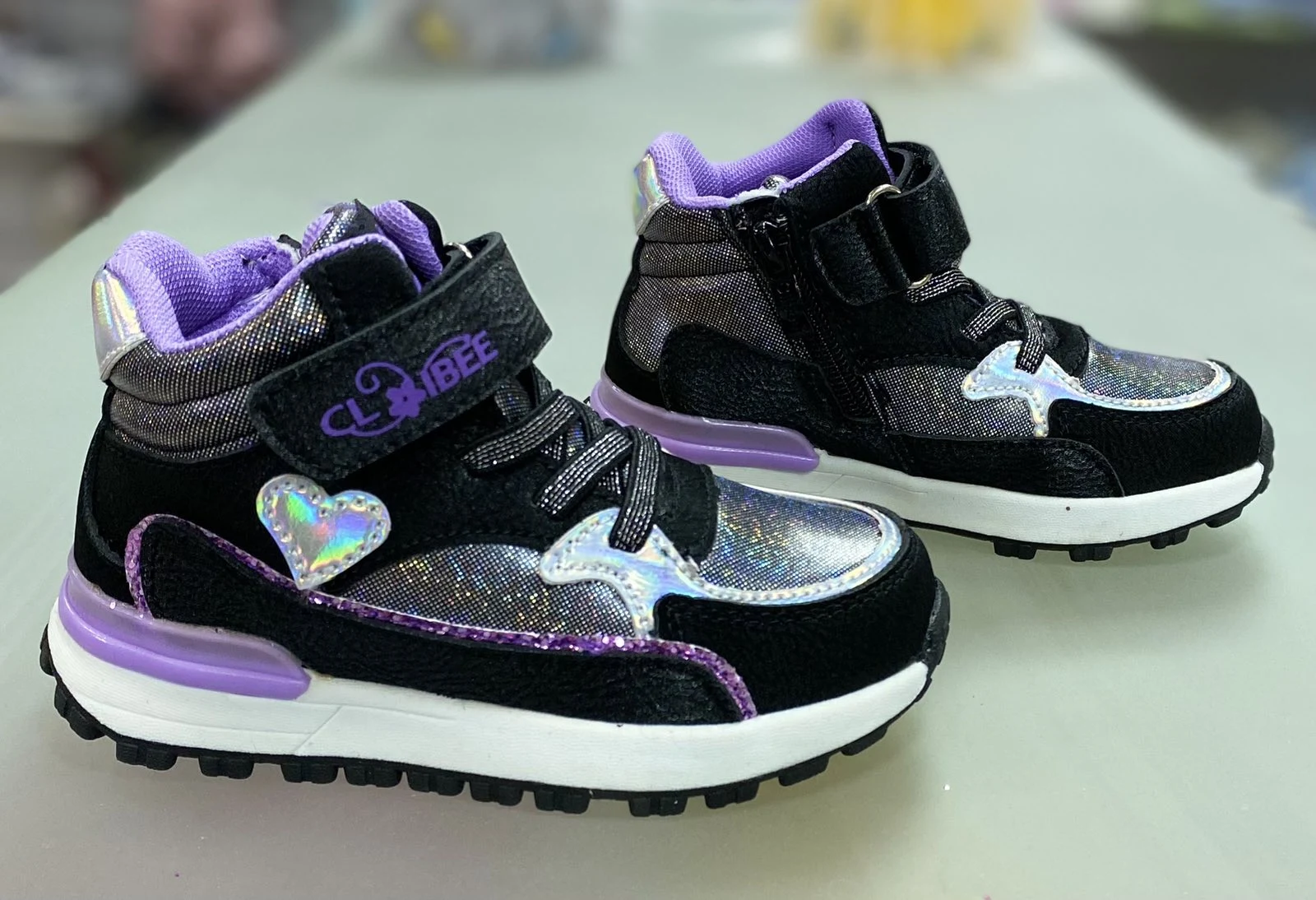 Черевики H-296A black-purple