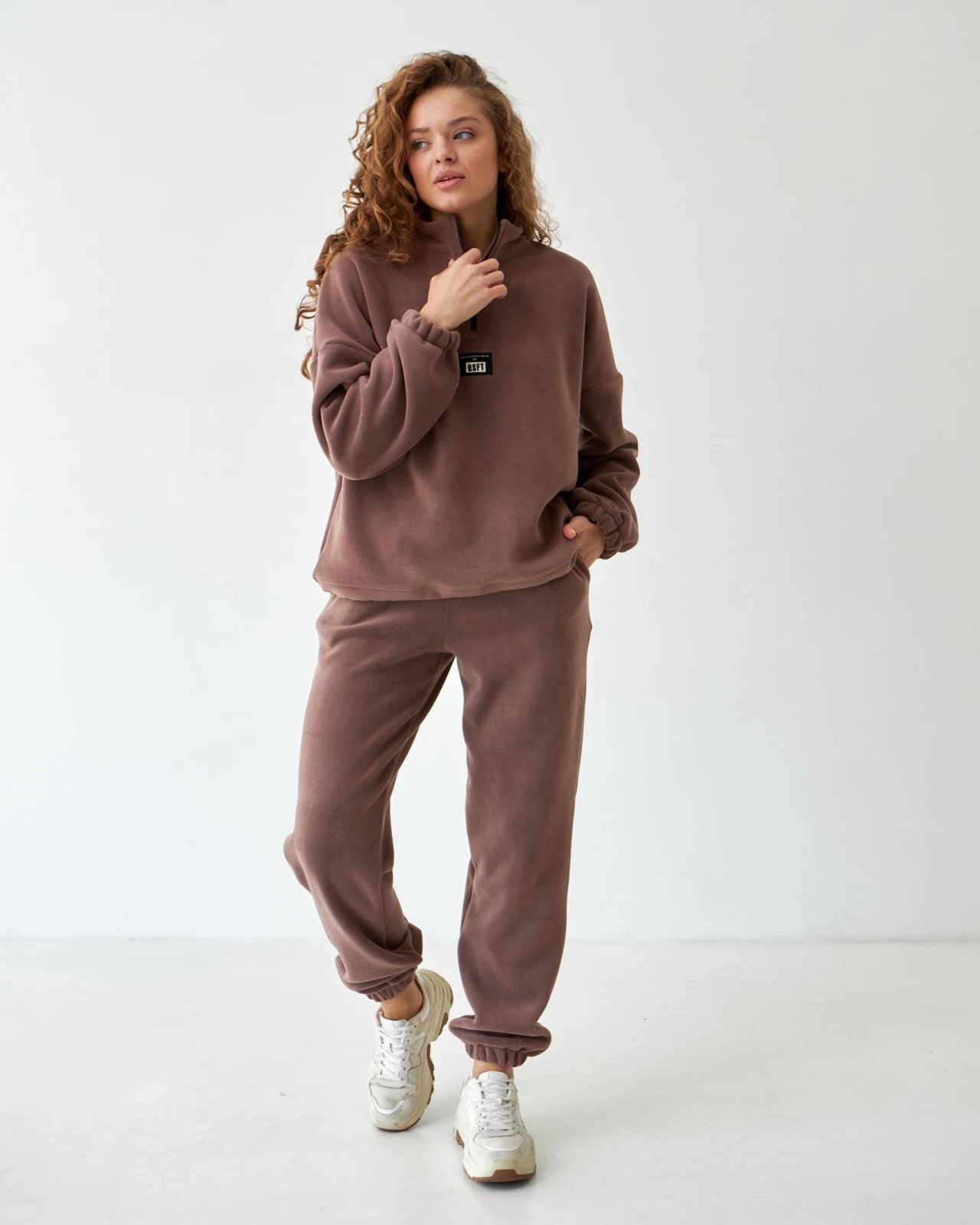 Флісовий спортивний костюм 1058 шоколад