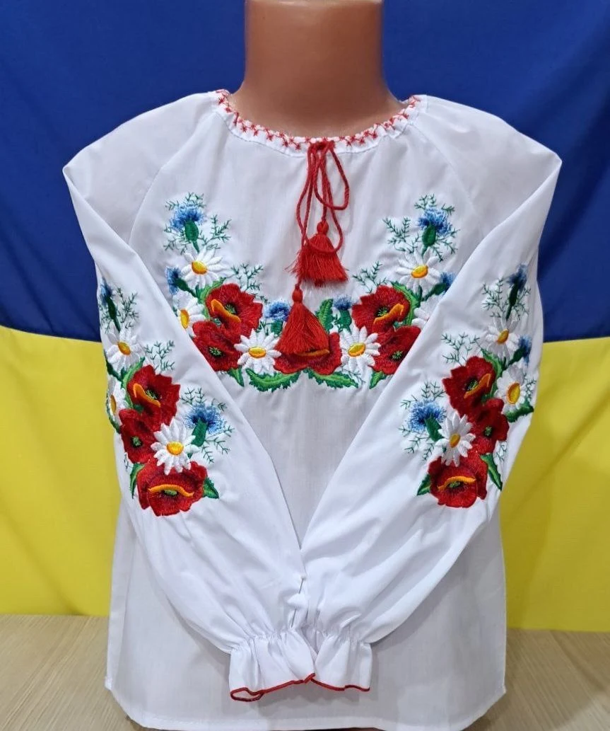 Сорочка Вишиванка макі01
