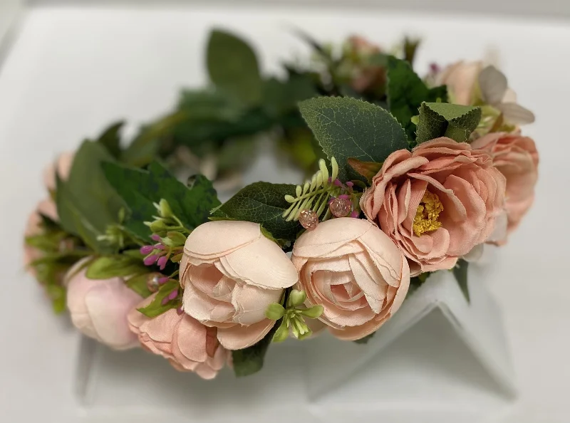 Handmade hoop 020 Peonies powder
