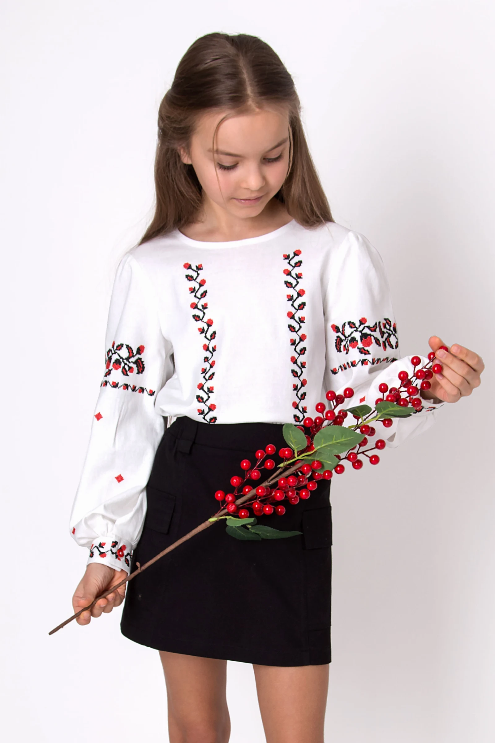 Блуза вишиванка 5040-01 червона