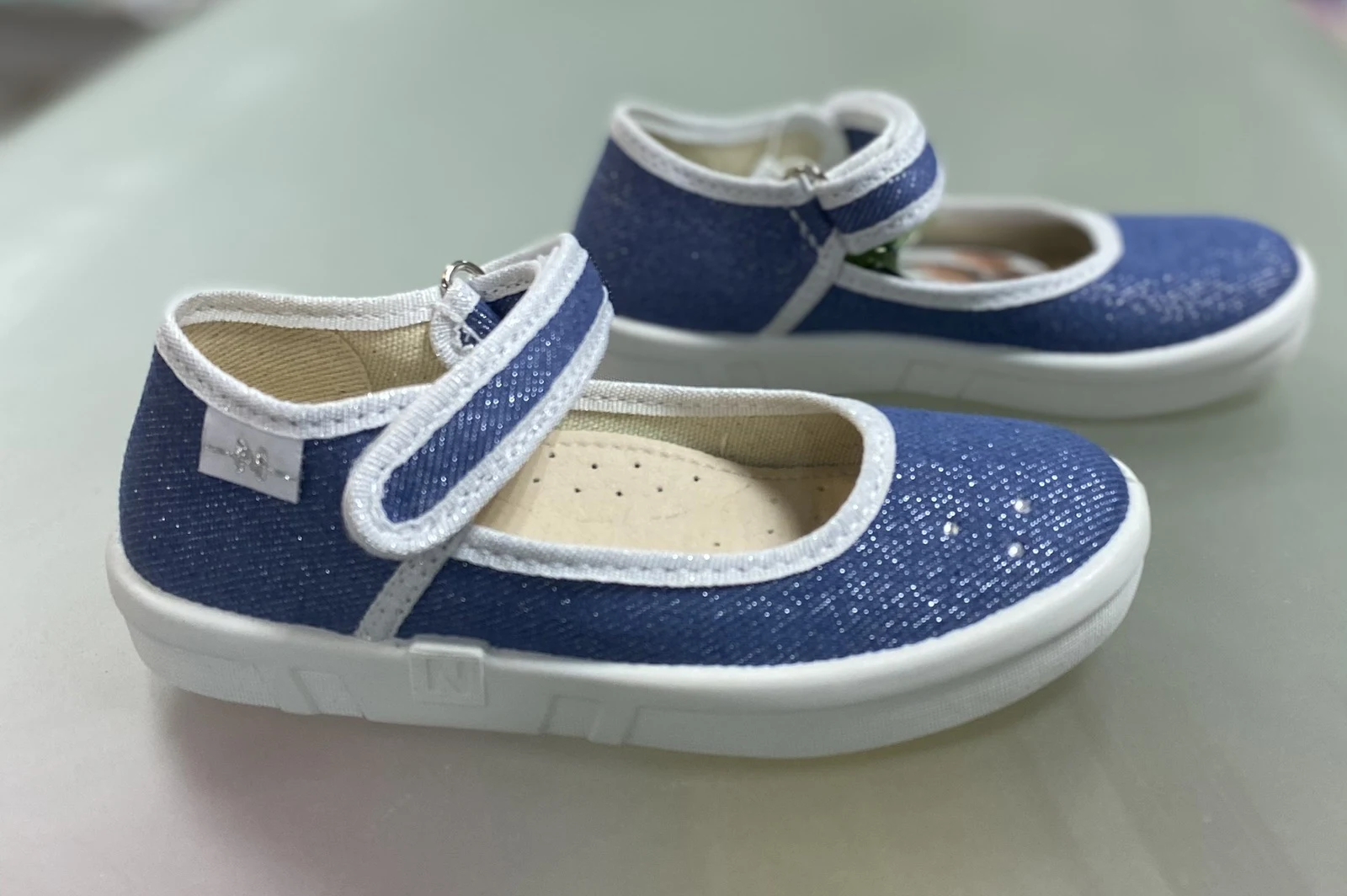 Textile slip-on shoes 376-878 denim Diana