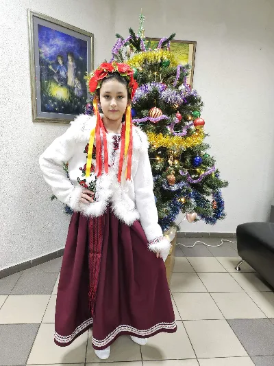 Ukrainian Winter Girl Carnival Costume No. 7 / Hostess