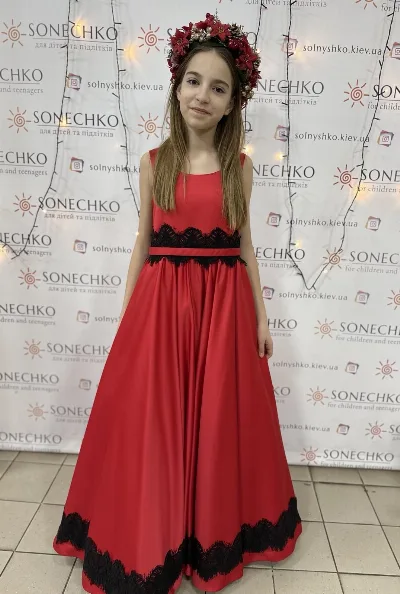 Christmas Wreath Costume Red