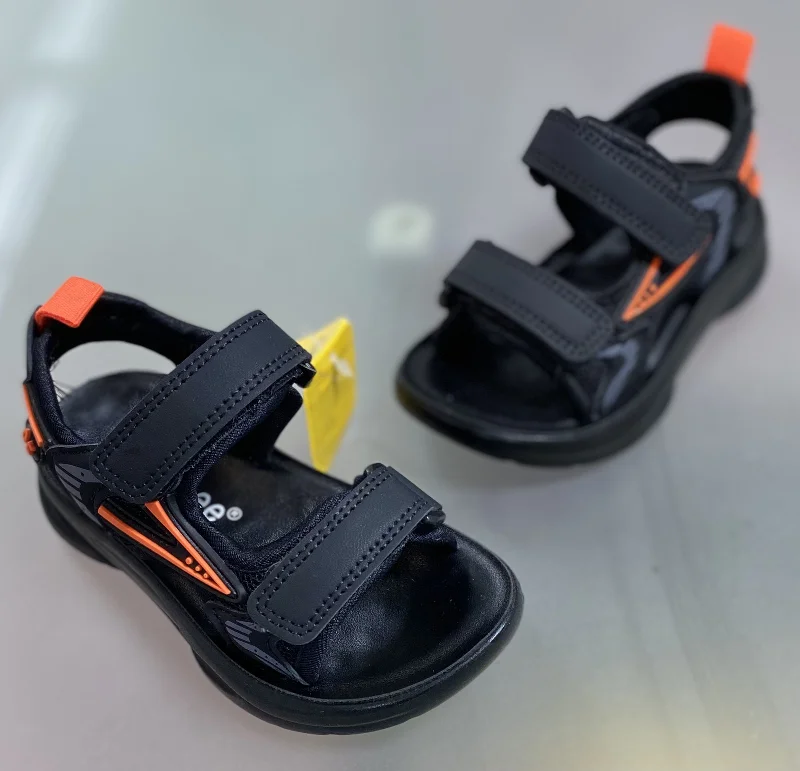 Босоніжки 2209-1 black/orange