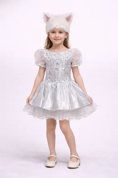 Gray Kitty Carnival Costume
