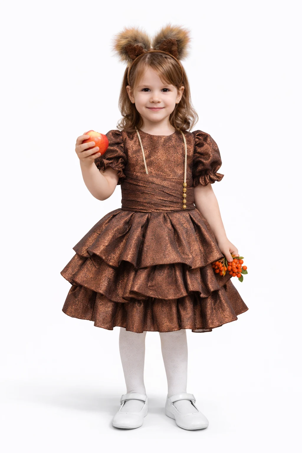Squirrel Costume with Ruffles – Brown