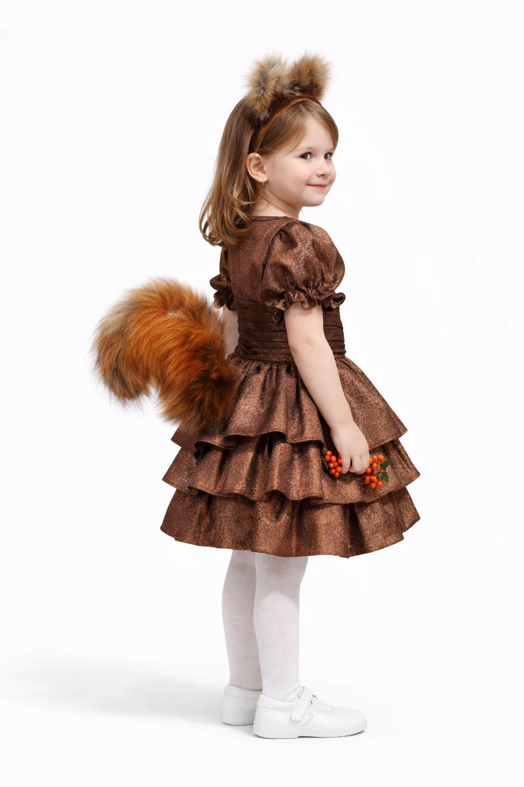 Squirrel Costume with Ruffles – Brown