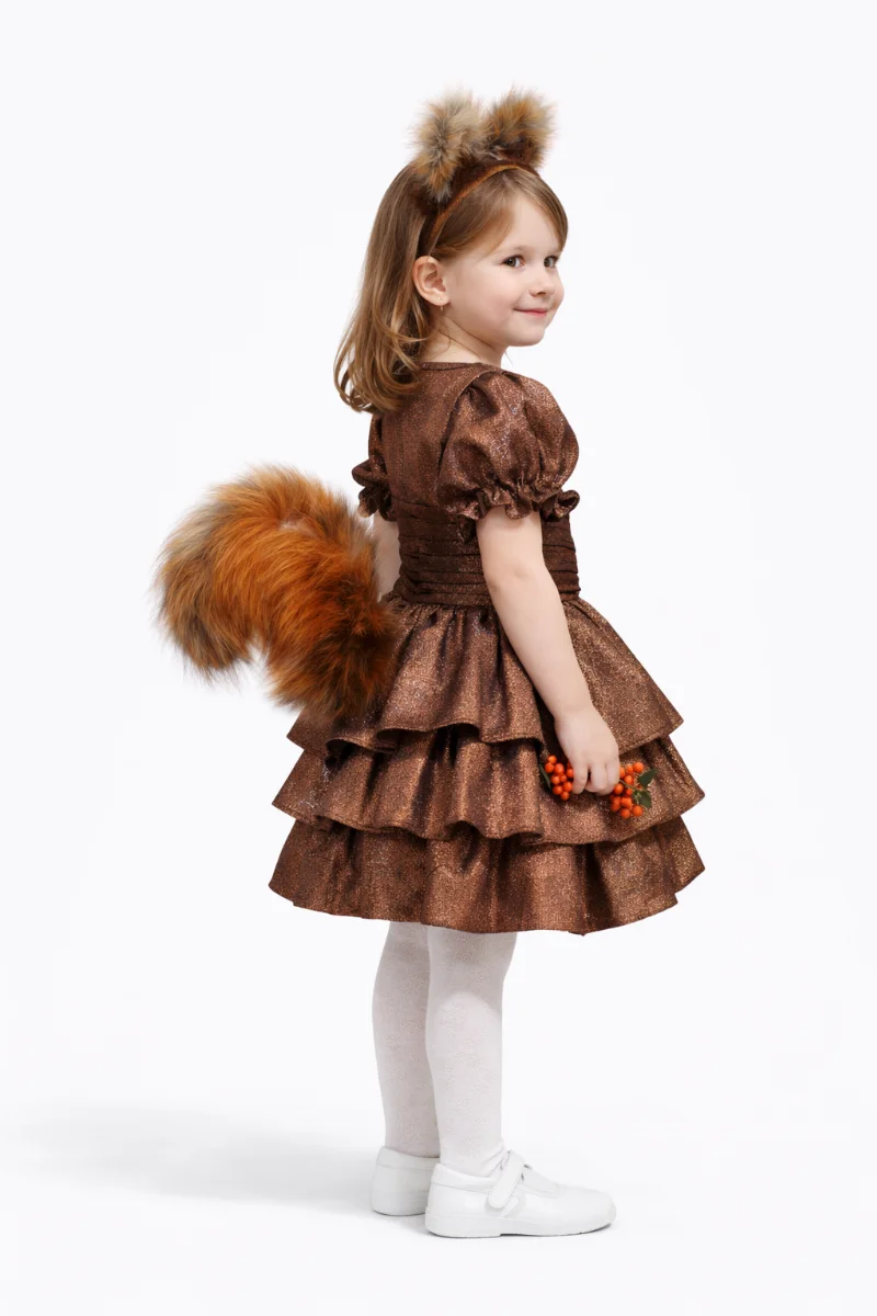 Squirrel Costume with Ruffles – Brown