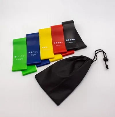 Set of 5 fitness resistance bands